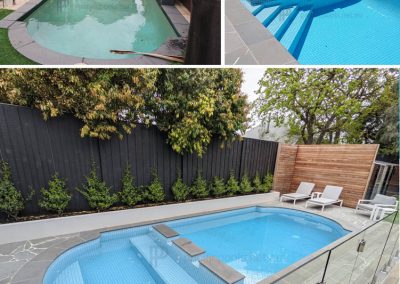 Pool renovation hydrotherapy spa and stairs build - Torquay | Pacific Pools
