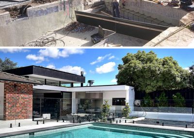 Swimming pool shape modification beach stairs - Kew East | Pacific Pools