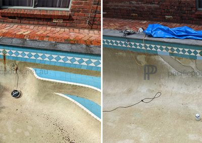 Swimming pool rust and crack repair Doncaster